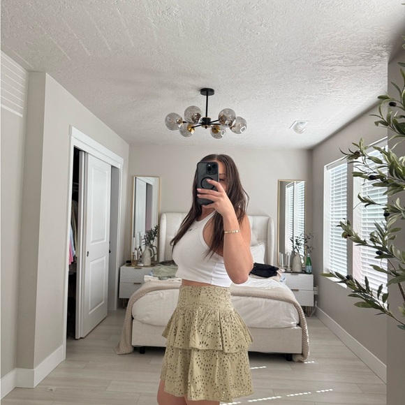 Express Bubble Mini Skirt with Ruffled Tiers - Picture 10 of 10